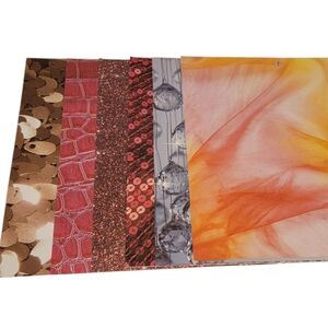 (6) 12"x12" Papers for Scrapbooking Decoupage Crafting Glamour
